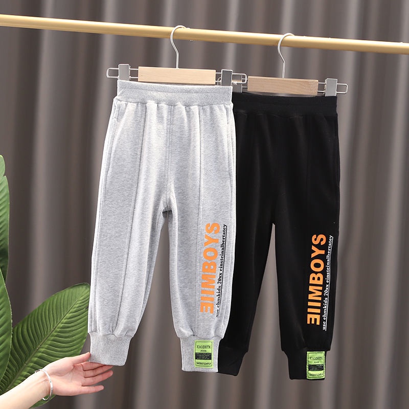 Quần Jogger Cotton Mềm Mại Dáng Ôm Thời Trang Mùa Hè Cho Bé Trai 3-12 Tuổi
