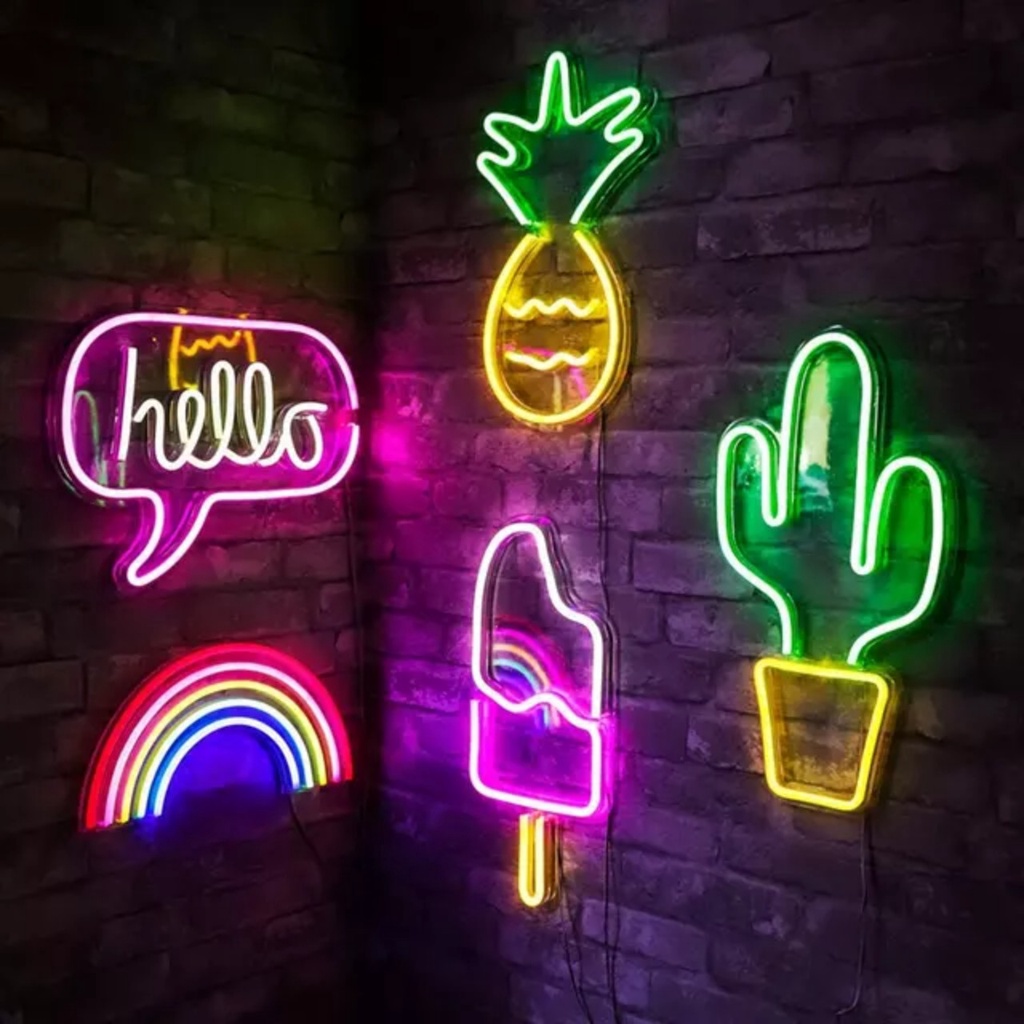 50 mẫu đèn trang trí led neon sign, decor phòng ngủ nhiều mẫu đẹp, giá xưởng [Tặng cục sạc] - Wiwihome