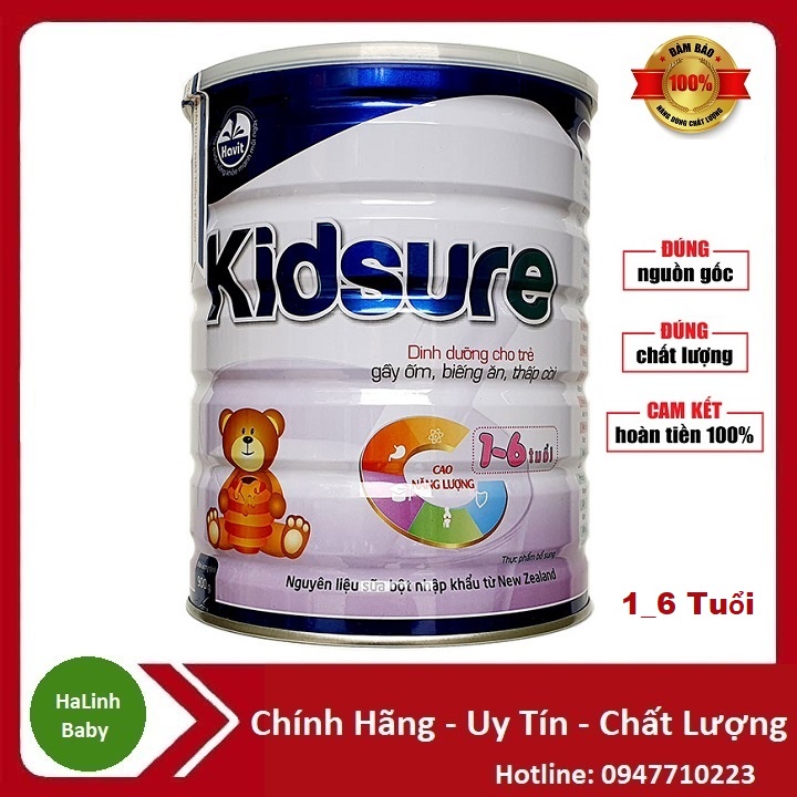 [Mẫu mới] Sữa bột Kidsure 900g [Date 2023]