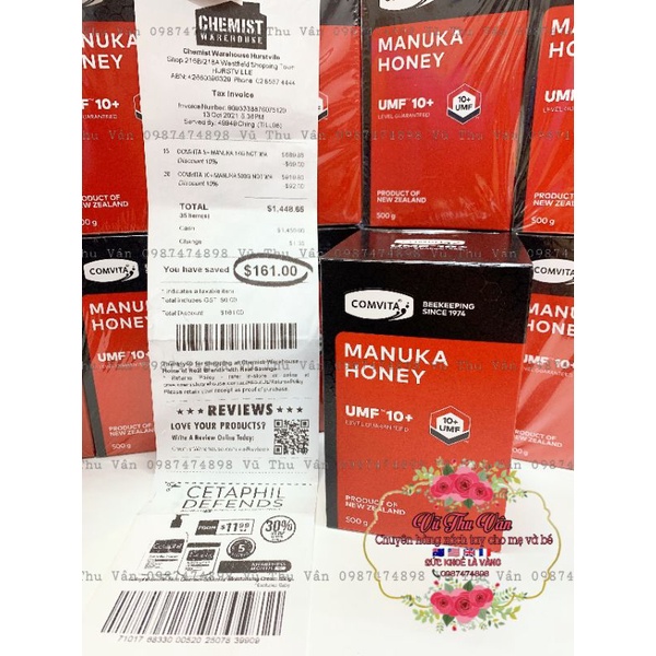 Mật Ong Manuka COMVITA 5+ 10+ 15+