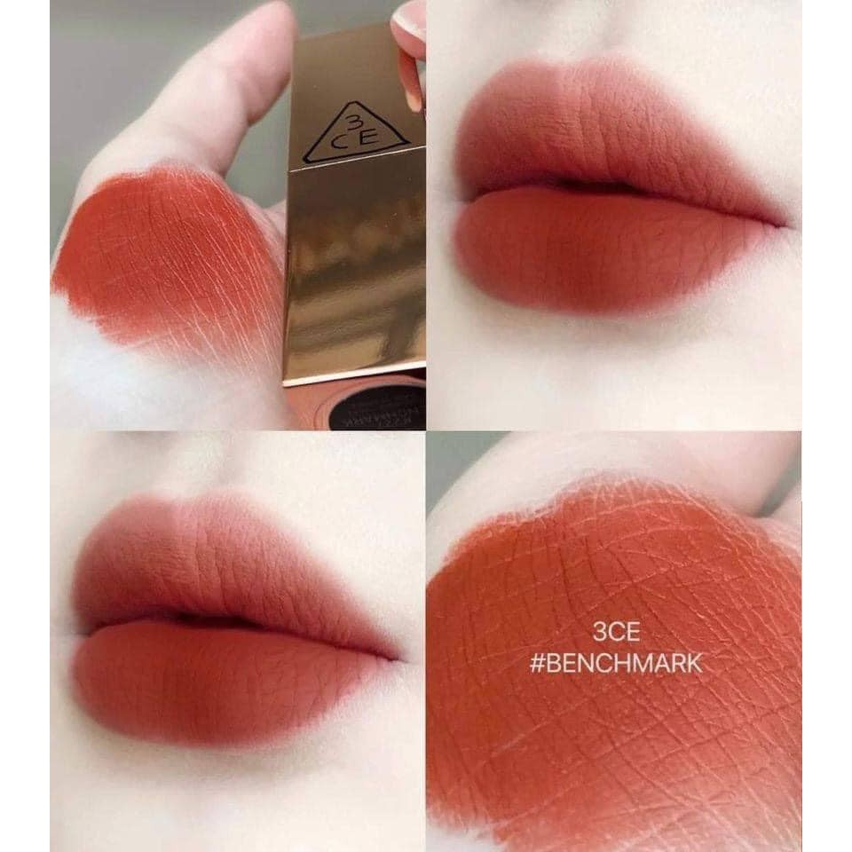 Son 3CE Matte Lip Color Màu 227 Benchmark - CAM ĐẤT, Son thỏi lì 3CE chính hãng