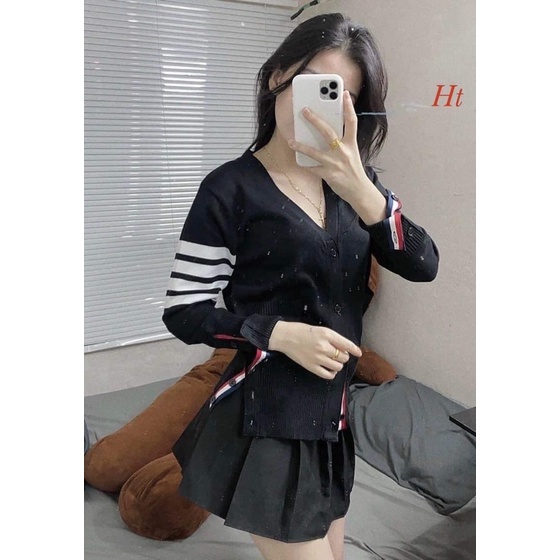 Áo cadigan Thome 4 sọc tay H2A778
