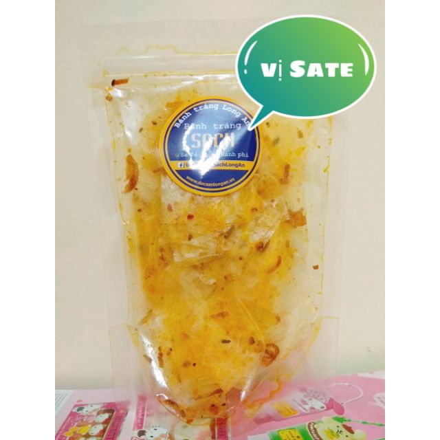 Bánh tráng Long An vị sate