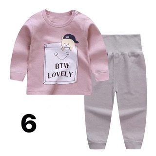 Set/ bộ cạp cao cotton dài tay