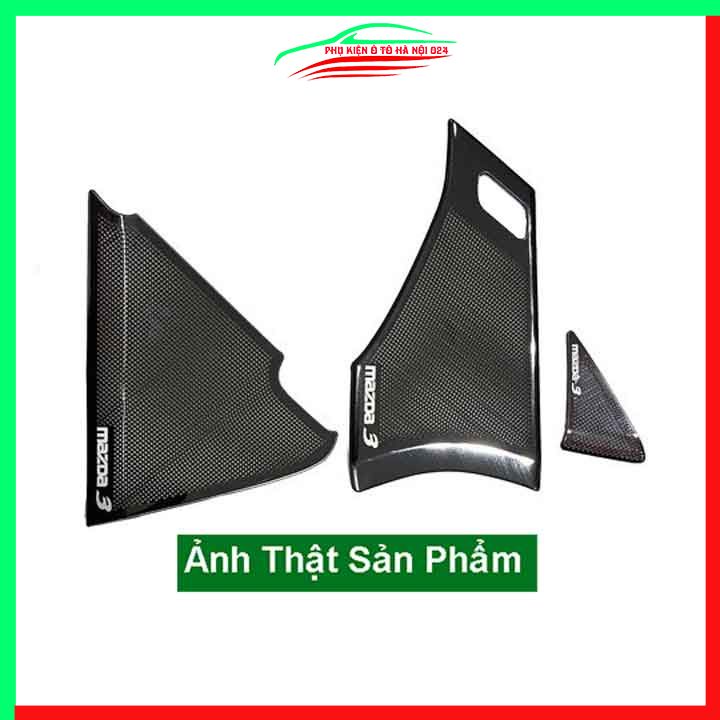 Bộ ốp màng loa Mazda 3 2020-2022 chuẩn theo xe vân Titan chống xước trang trí nội thất ô tô