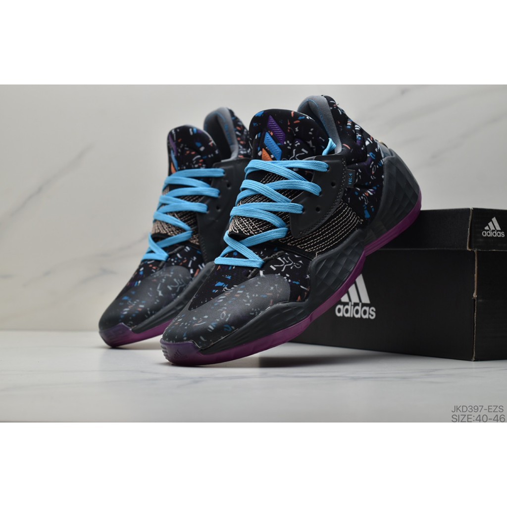 [Adidas giày]Genuine Star Wars X Adidas Harden Vol 4 IV Men Basketball Shoes JKD397-EZS 0328