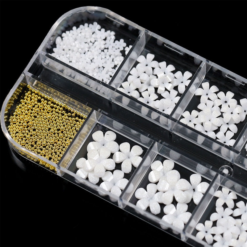 Phụ Kiện Hoa Và Bướm Trang Trí Móng Tay Nghệ Thuật