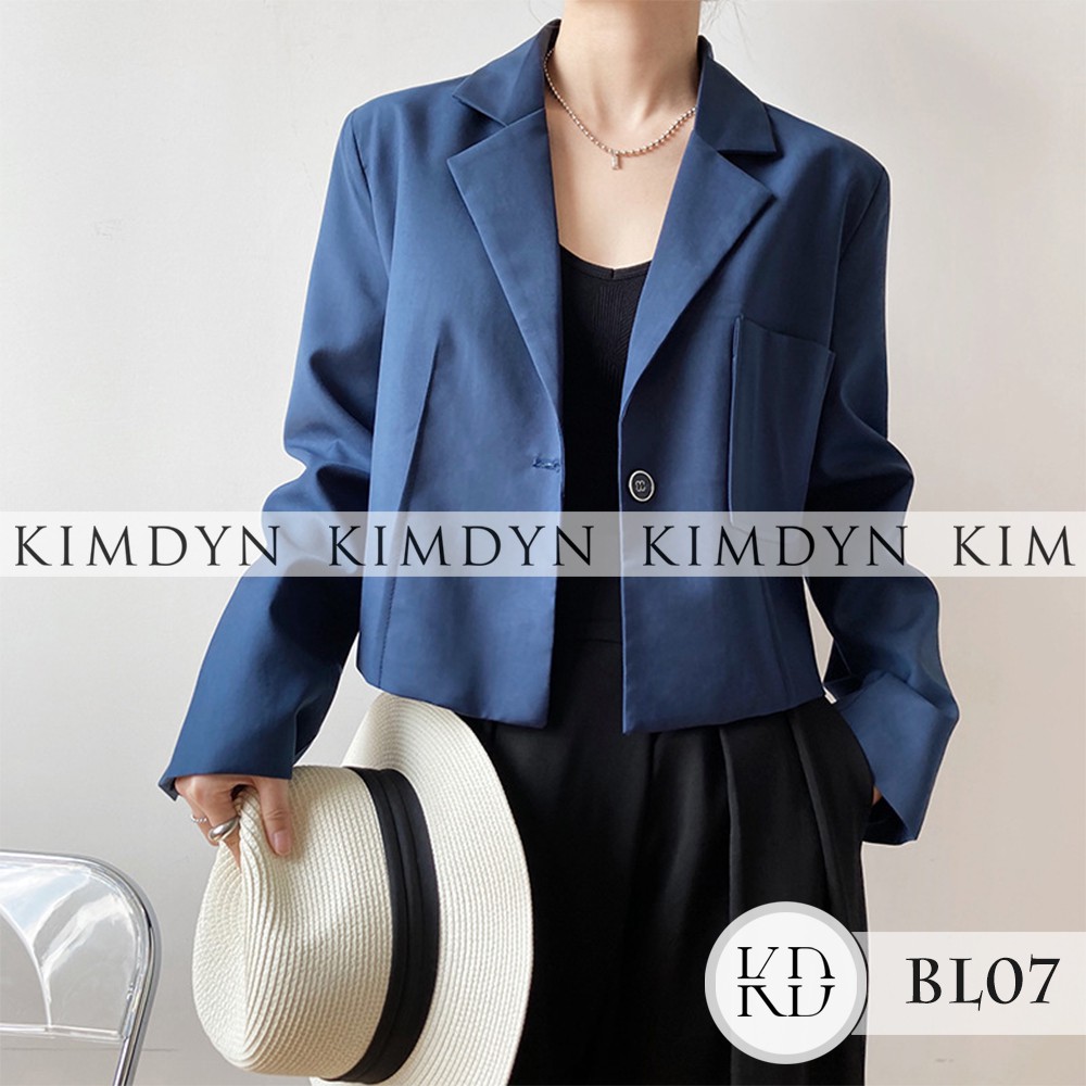 Áo blazer nữ áo vest ngắn form rộng cá tính KimDyn [KDBL07]
