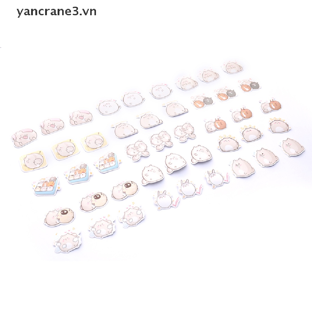 Set 45 nhãn dãn hình chuột hamster dễ thương đáng yêu dùng trang trí sổ tay diy