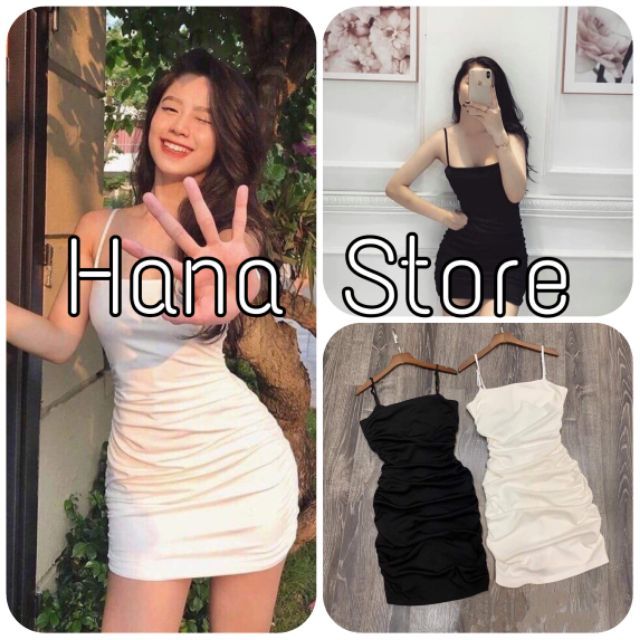 Đầm Body Dúm Eo ❤️ HanaStore - Freeship ❤️ Váy Hai Dây Dúm Eo Tôn Dáng Nhập Quảng Châu ❤️ | WebRaoVat - webraovat.net.vn