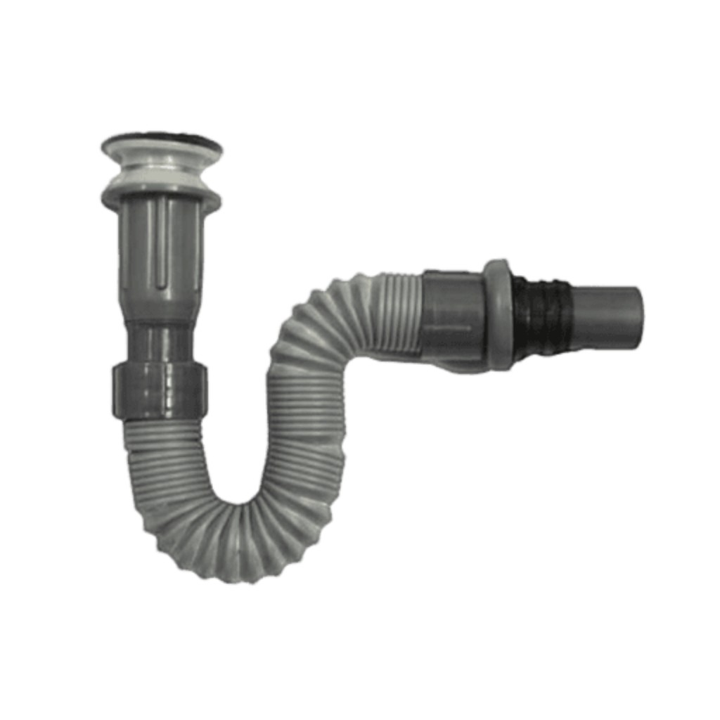 Ống xả lavabo ruột gà thiết kế đầu xả lật, đầu xả nhấn cho bồn rửa mặt, Cam kết hoàn tiền nếu sai mô tả | BigBuy360 - bigbuy360.vn