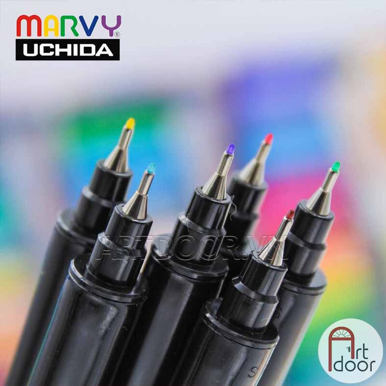 [ARTDOOR] Bút màu đầu cọ MARVY LePlume Brush (số 51~107)