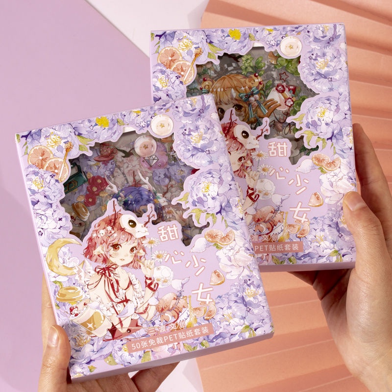 Sticker Cute 100 Tấm Hộp Sticker Hình Dán Công Chúa Sticker Decor Sitker Trang Trí Sổ Tay