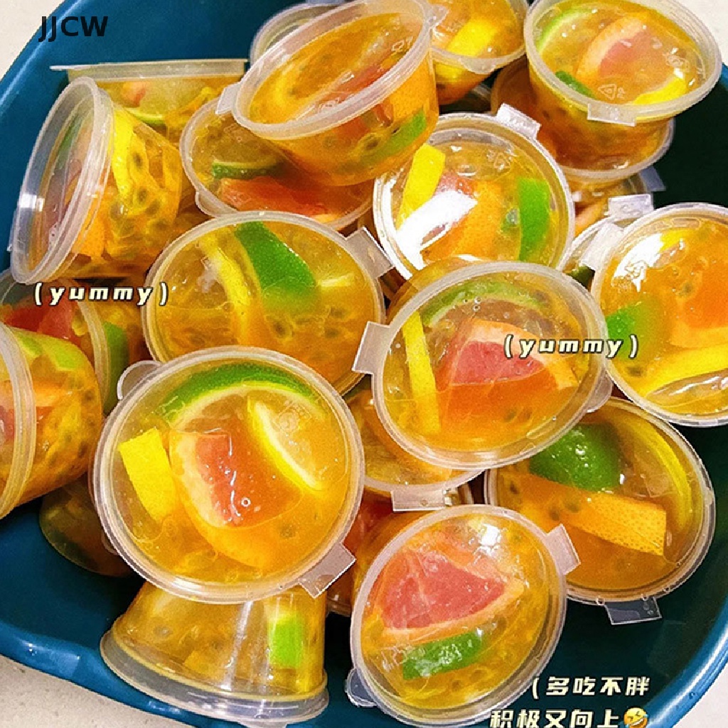 Set 50 Hộp Nhựa Đựng Nước Sốt chén đựng sốt, caramen, nước chấm 25ML Có Nắp Đậy Tiện Dụng