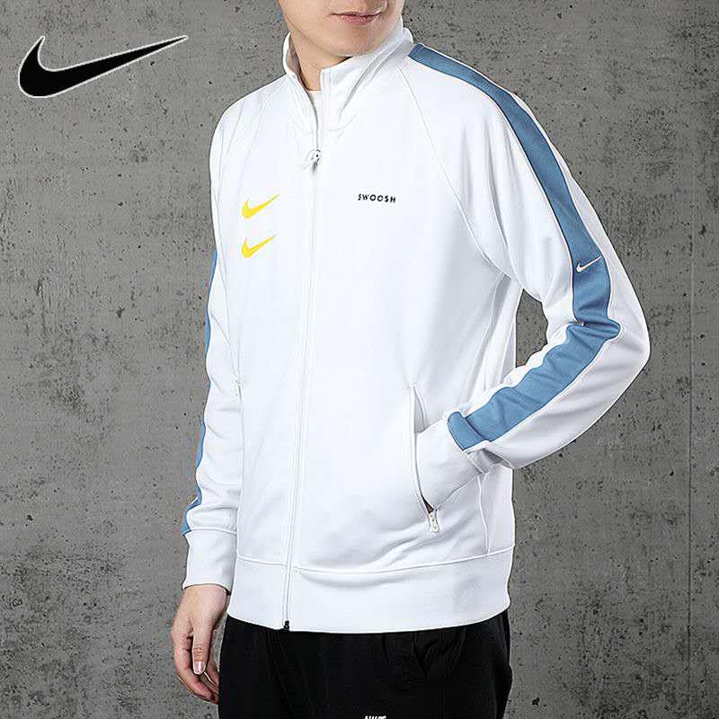 Áo Khoác Thể Thao Nike Vải Cotton Mỏng Thêu Họa Tiết Thời Trang Xuân Thu 2020 Cho Nam