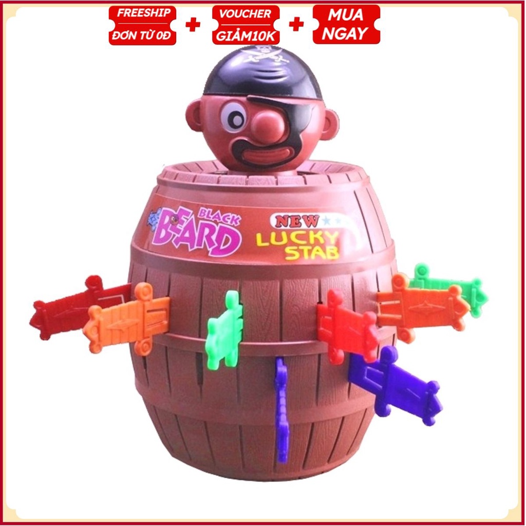 #Đồ Chơi Hải Tặc - Trò Chơi Team Đâm Thùng Phi Size Đại 15 - 24 Xả Stress Giải Trí Loại 1 (Chọn Size)