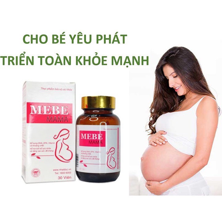 Viên Uống MEBE MAMA (Hộp 30 Viên) - Giúp Bổ Sung DHA, EPA, Vitamin Và Khoáng Chất - Victory Pharmacy