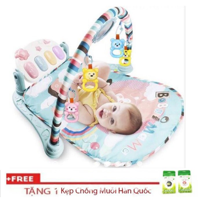 Thảm chơi có nhạc cho bé 0-18m [FREE SHIP+ GIÁ HỦY DIỆT TẶNG 1 kẹp chống muỗi]