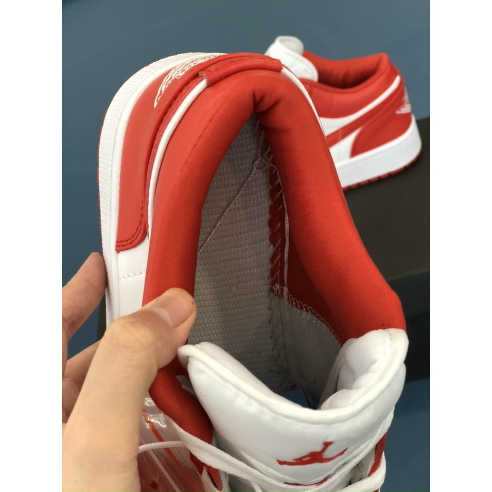 [More&amp;More] Giày Sneaker JD 1 Low Gym Red đỏ trắng chất lượng nguyên bản