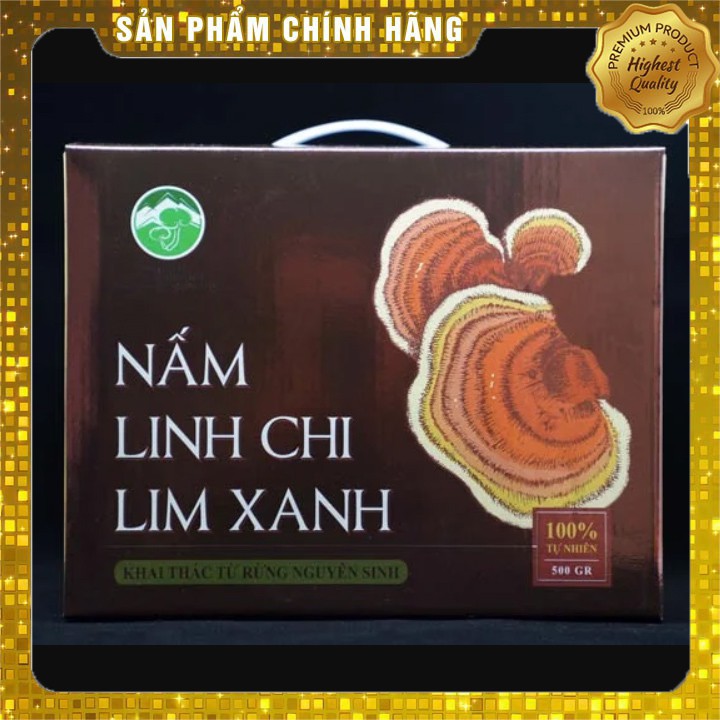 {chính hãng công ty} 500g Nấm Linh Chi Lim Xanh thái lát | hộp đỏ