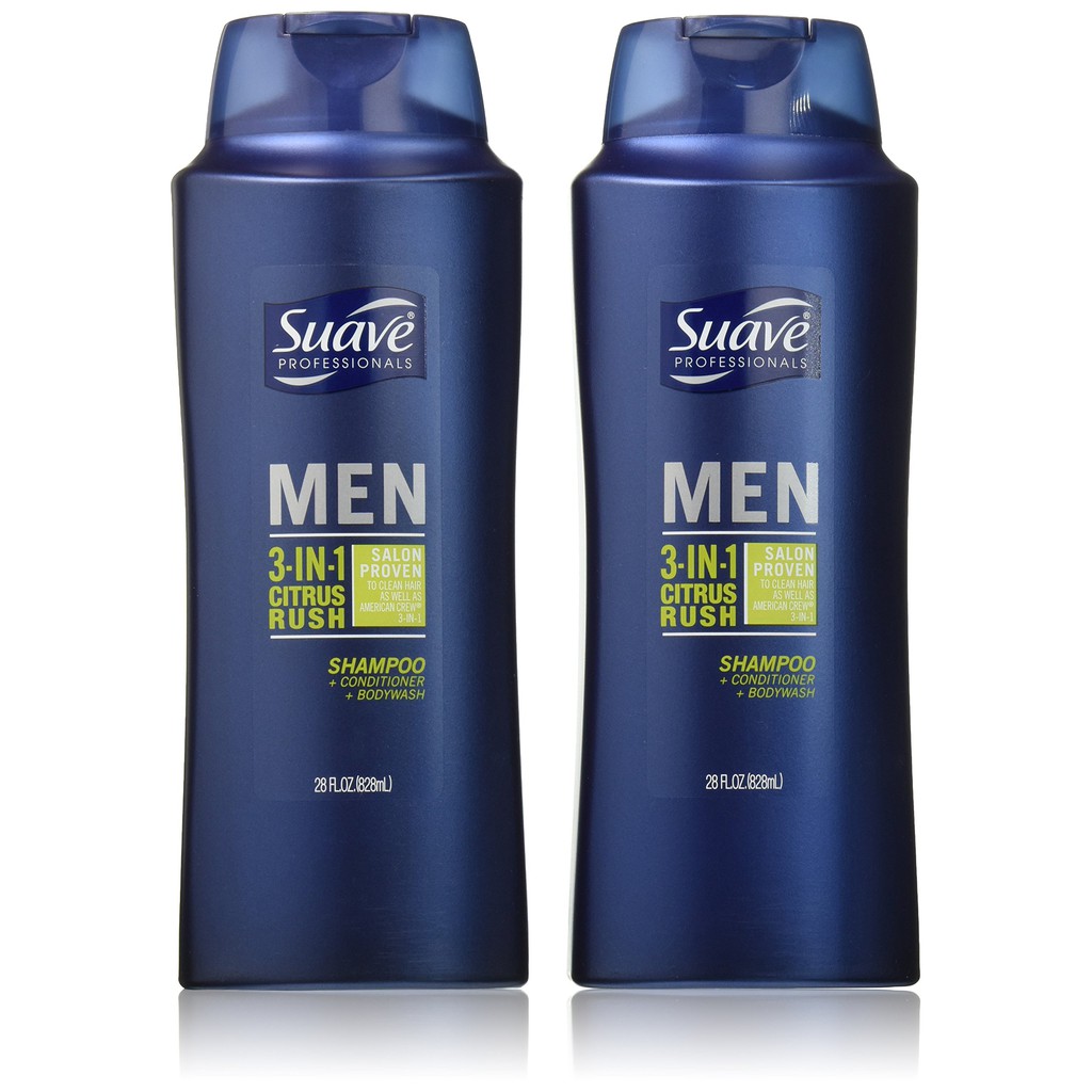 DẦU GỘI SUAVE 3 IN 1 PROFESSIONALS MEN (828ML)