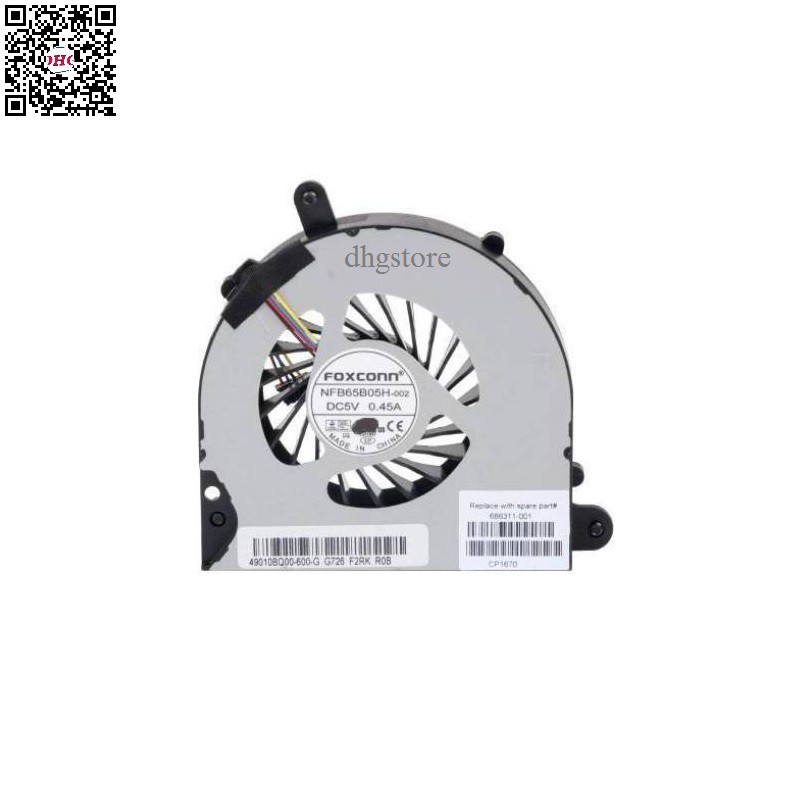 Fan quạt tản nhiệt CPU laptop HP Probook 8560 6560B 8560B 8560W 8560P 6570B 8570P Chuẩn 1