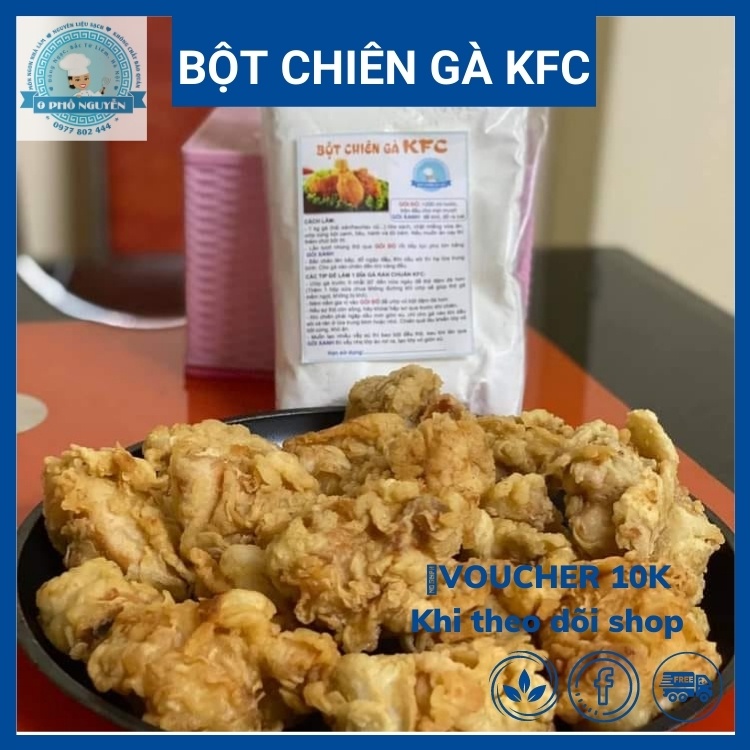 Bột Chiên Gà KFC Tặng kèm gia vị Hành Tỏi mix sẵn trong set bột (Chiên ~1.2kg gà) - Crispy Fried Chicken Powder | BigBuy360 - bigbuy360.vn
