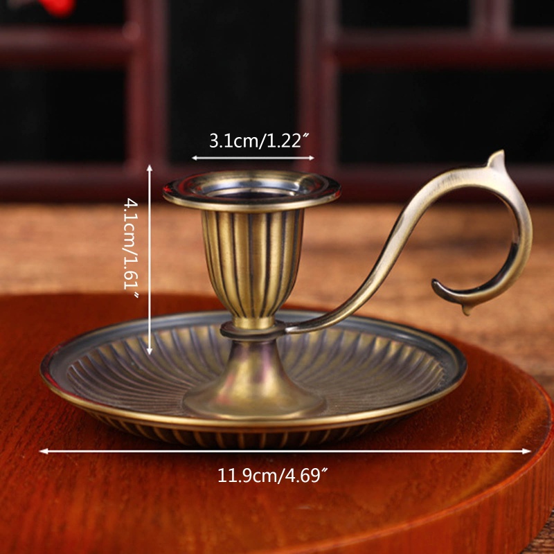 Giá Đỡ Đèn Cầy Cổ Điển ​Chân Nến Để Bàn Trang Trí Nhà Ở