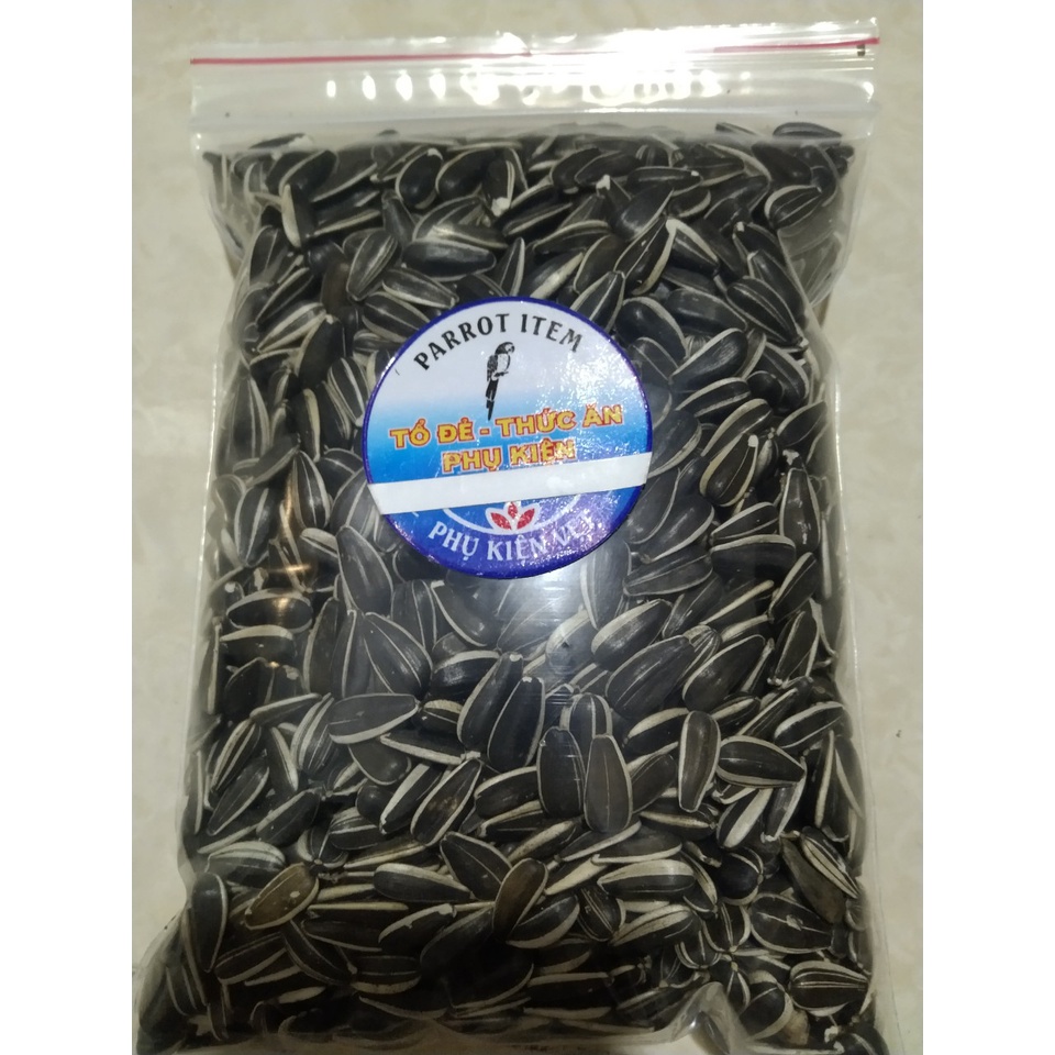 500g hạt hướng dương (LOẠI SỌC) cho chim,vẹt,hamsters, thú cưng