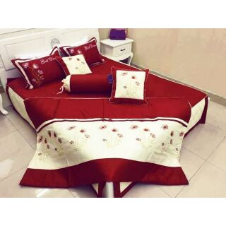 Combo 7món bộ chăn, ga, gối satin cao cấp sang trọng