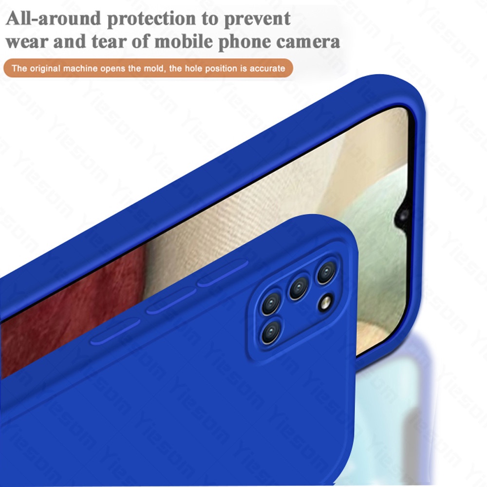 Ốp Điện Thoại Silicon Mềm Màu Trơn Bề Mặt Nhám Bảo Vệ Camera Cho Samsung Galaxy A31 A51 A71 A10S A20S A10 A20 A30 A50 A50S A30S