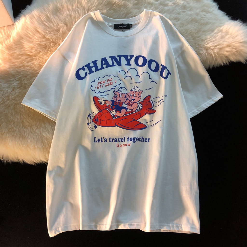 NRVP Áo thun tay ngắn cổ tròn thời trang 2021 cho nữ