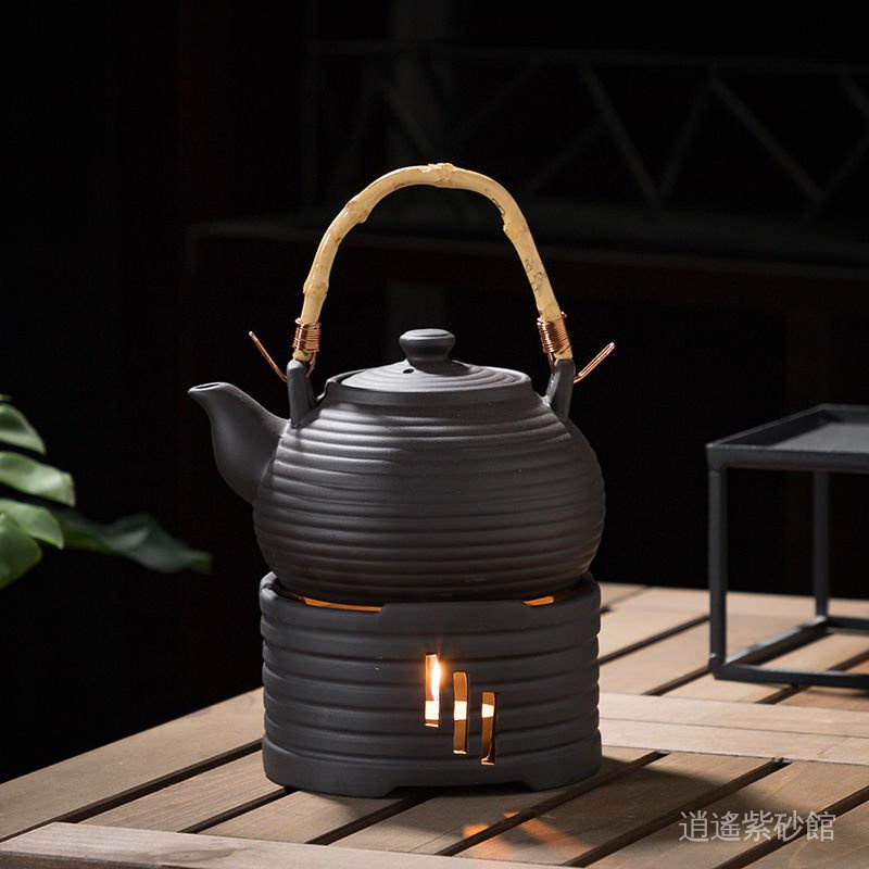 Ấm Trà Bằng Gốm Kính + Nến Phong Cách Cổ Điển