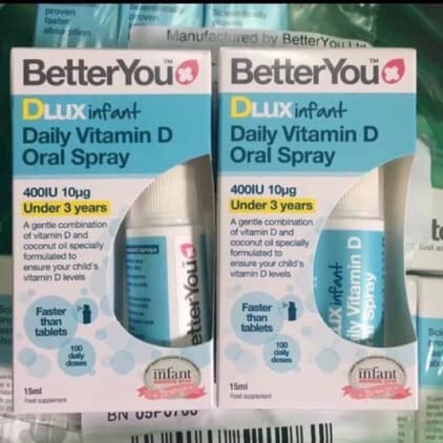 Vitamin D3 Dlux Dạng Xịt 15ml 400IU [mẫu mới] thumbnail