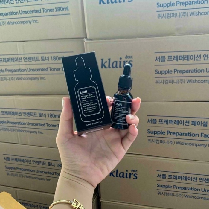 Tinh Chất Dear Klairs Midnight Blue Youth Activating Drop 20ml , Phục Hồi Da Và Dưỡng Ẩm