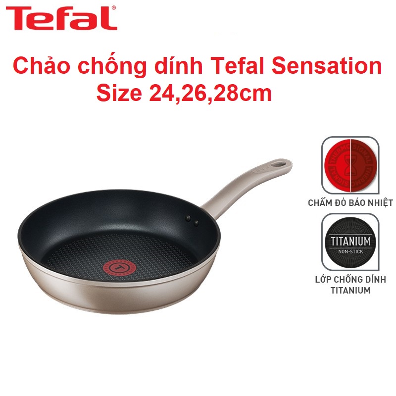 Chảo nhôm chống dính đáy từ Tefal H9100414 hàng pháp