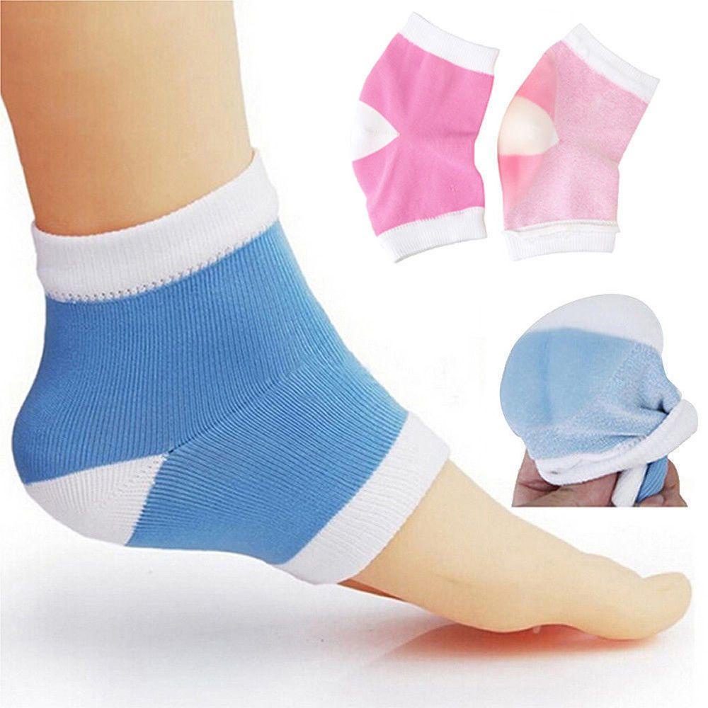 Set 2 Đôi Vớ Gót Chân Dưỡng Ẩm Chăm Sóc Da Mịn Màng Có Thể Tái Sử
