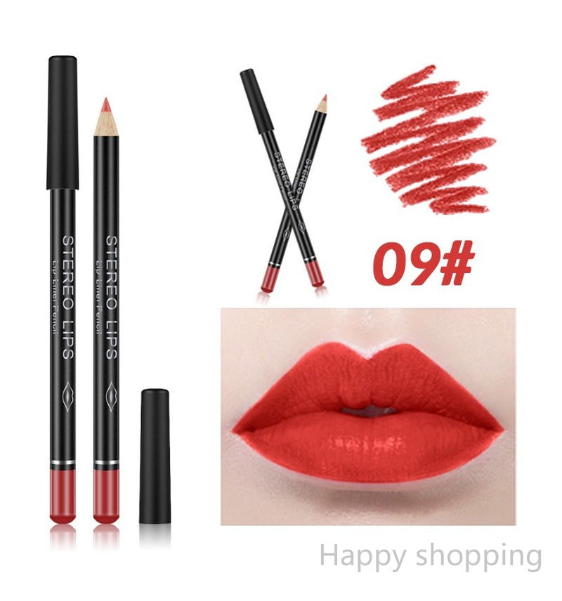 (Hàng Mới Về) Set 12 Chì Kẻ Viền Môi Chống Thấm Nước Màu Sắc Thời Trang | BigBuy360 - bigbuy360.vn