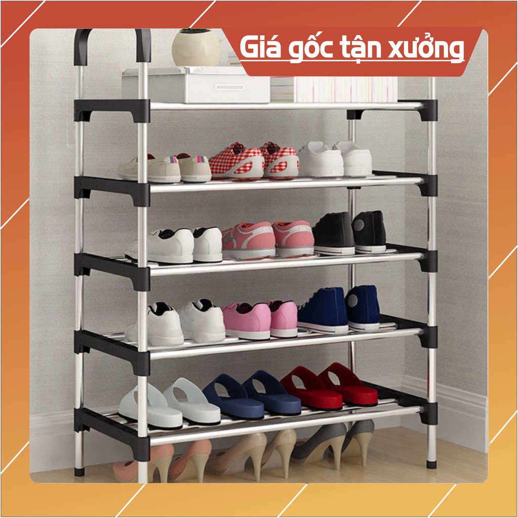 [ sale mùa hè] Giá kệ để giày dép inox 5 tầng 6 tầng phong cách Hàn Quốc cao cấp .