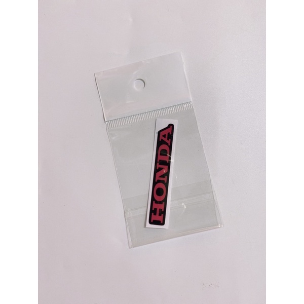 Tem nổi chữ Honda đỏ phản quang 7x1.1cm dán trang trí xe máy