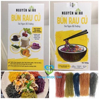 Bún rau củ, Mì 5 loại rau củ Nguyên Minh 300gr