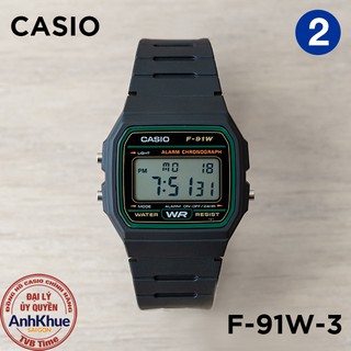 Đồng hồ nam dây nhựa Casio Standard chính hãng Anh Khuê F-91 & F-94 Series