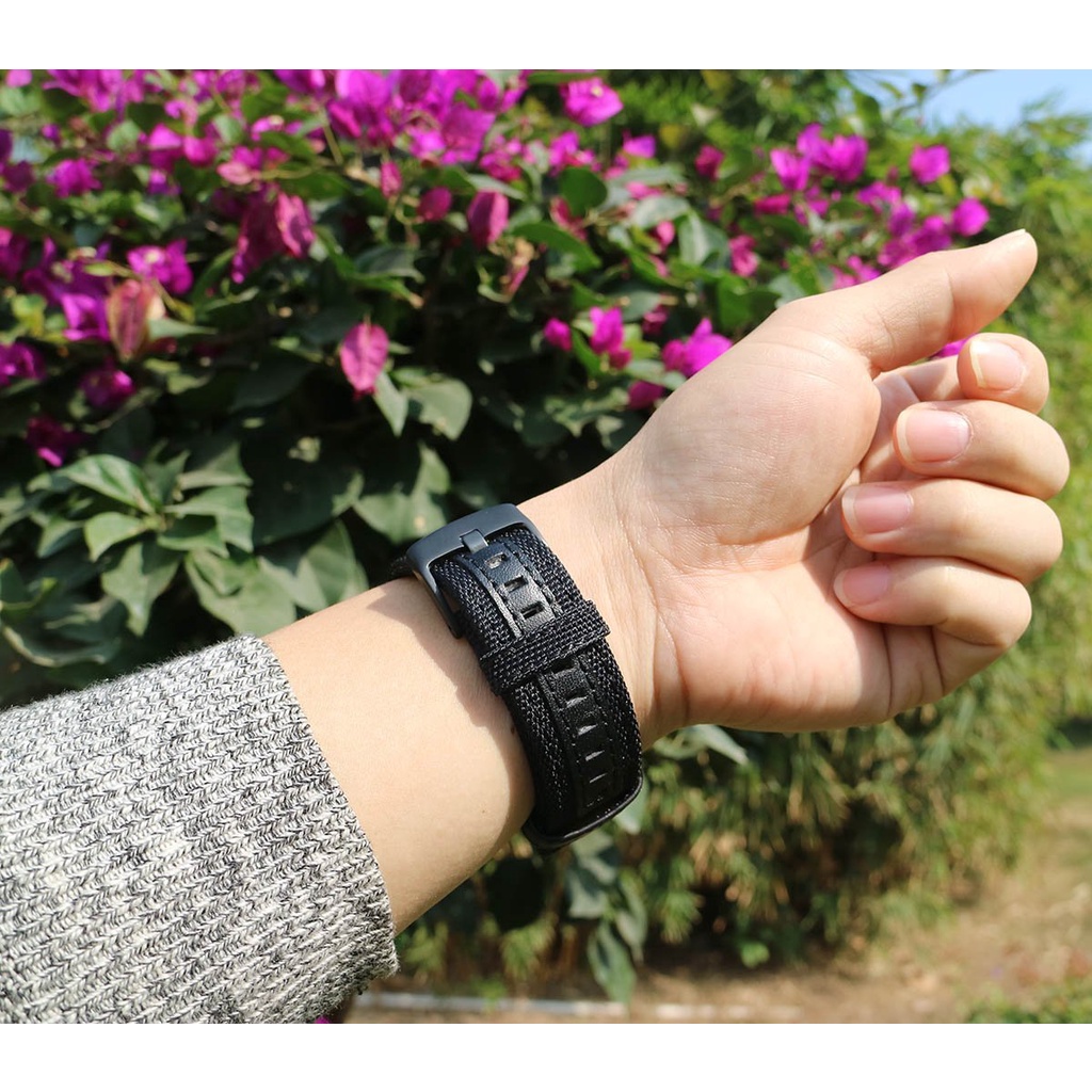 Dây Đeo Sợi Nylon Cho Đồng Hồ Thông Minh Thể Thao Apple Watch Series 38mm 40mm 42mm 44mm 41mm 45mm