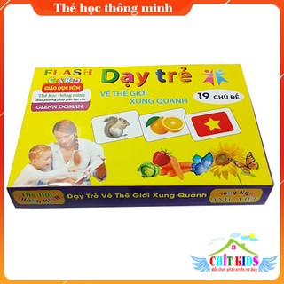 Bộ thẻ học thông minh 15 chủ đề - Dạy trẻ về thế giới xung quanh