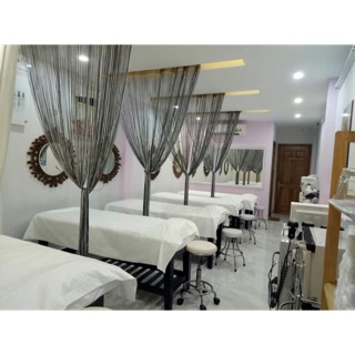 Rèm trang trí spa, nhà ở (sợi dù đan kim tuyến)