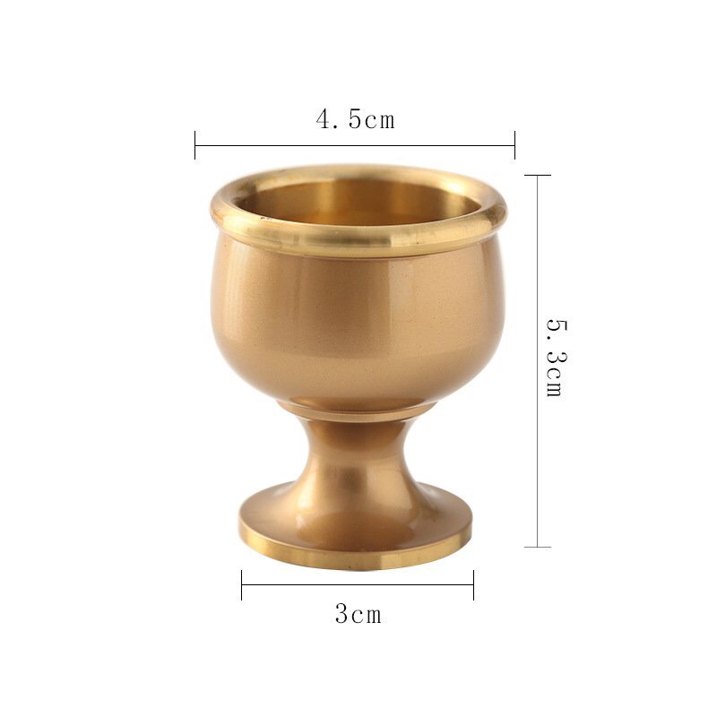 Compo 3 ly nước thờ cúng bằng đồng cao 5cm ,đồ thờ cao cấp,hàng chính hãng