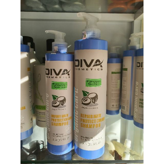 (CHÍNH HÃNG 100% CÔNG TY Tem in chìm Bộ công An)  Lẻ dầu gội hoặc dầu xả phục hồi giữ màu Diva 500ml - 800ml | BigBuy360 - bigbuy360.vn