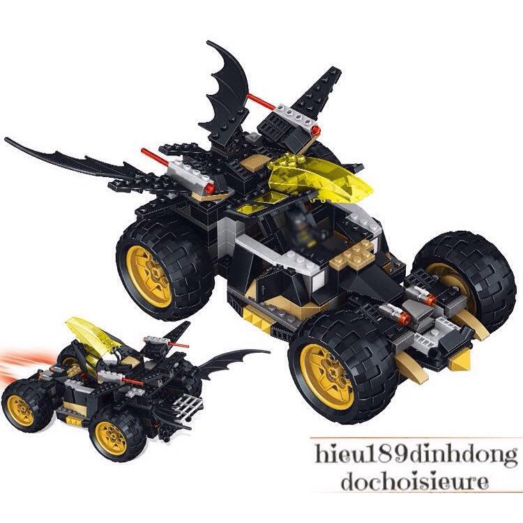 Lắp Ráp xếp hình Lego Batman DC 34114 siêu anh hùng: Siêu xe đại chiến người dơi và zoker (ảnh thật)