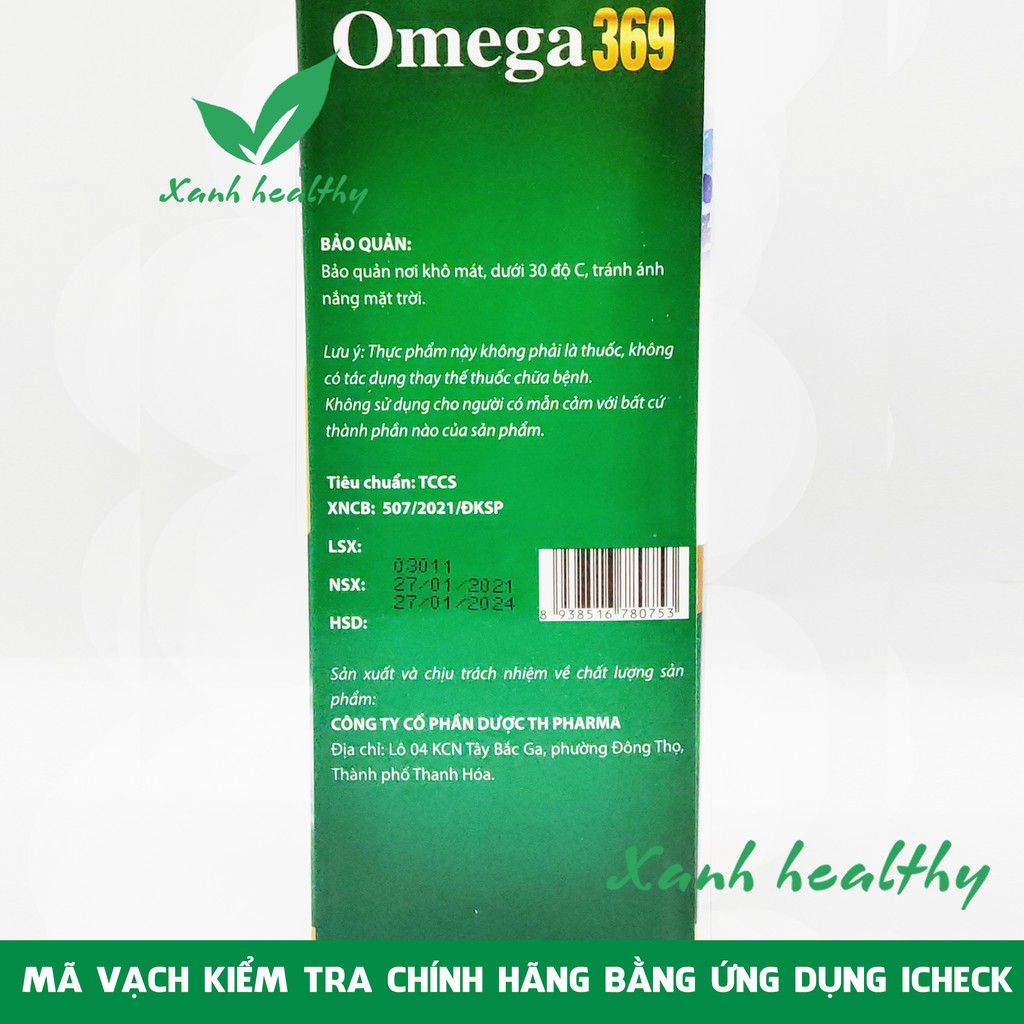 Omega 369 dầu cá dầu gấc viên đỏ - 100 viên hàng chính nãng gtăng cường thị lực hiệu quả