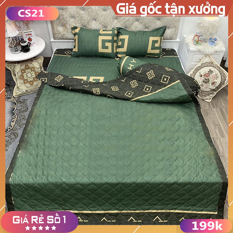 Bộ Chăn Ga Trần Bông 5 Món Với Nhiều Mã Đa Dạng Phù Hợp cho mọi Gia Đình, Chất Liệu Cotton Poly Mềm Mịn Mát